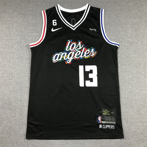 Los Angeles Clippers paul george basketball jersey black