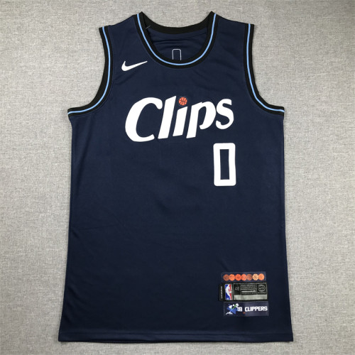 Los Angeles Clippers Russell Westbrook basketball jersey Navy