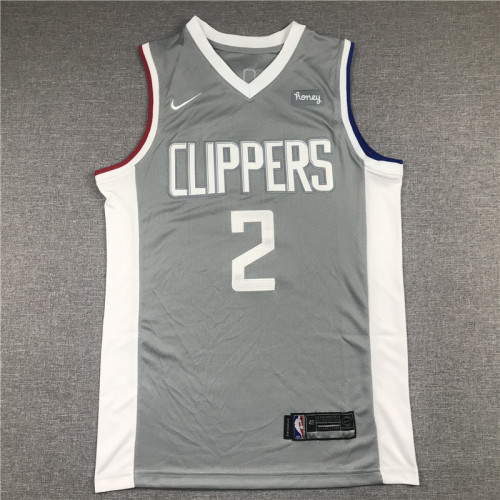 Los Angeles Clippers Kawhi Leonard basketball jersey Gray