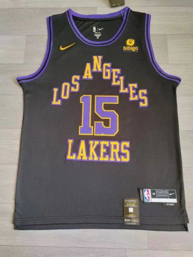 Los Angeles Lakers Austin Reaves basketball jersey Black
