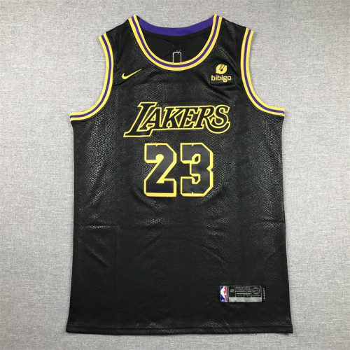 Los Angeles Lakers Lebron James 23# basketball jersey Black