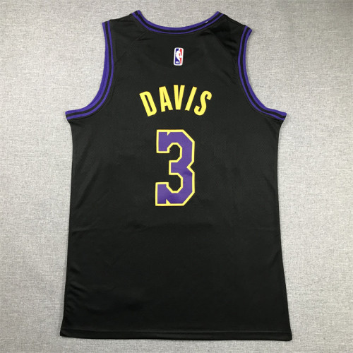 Los Angeles Lakers Anthony Davis basketball jersey black