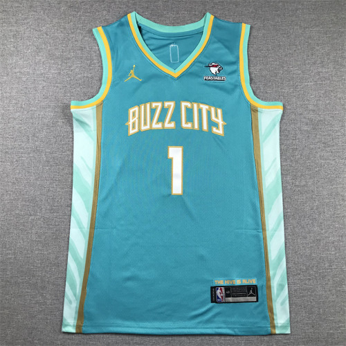 Charlotte Hornets LaMelo Ball basketball jersey blue