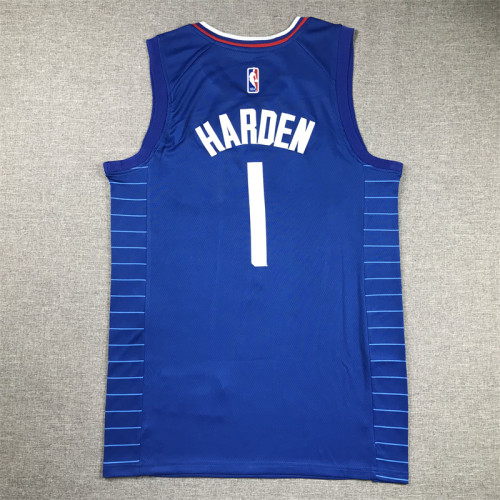 Los Angeles Clippers James Harden basketball jersey blue