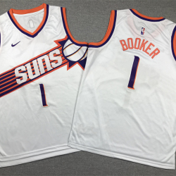 Youth Size Devin Booker Phoenix Suns Jersey Name Number All Stitched White