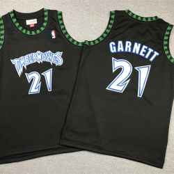 Youth Size Kevin Garnett Timberwolves Jersey Retro Vintage Jersey Name Number All Stitched