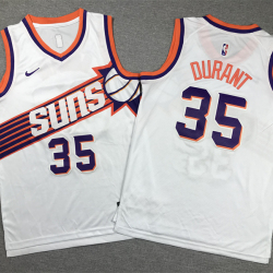 Youth Size Kevin Durant Phoenix Suns Jersey Name Number All Stitched White