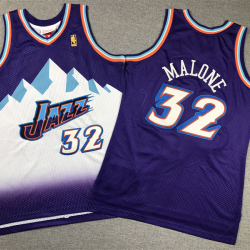 Youth Size Malone utah jazz Jersey Name Number All Stitched Purple