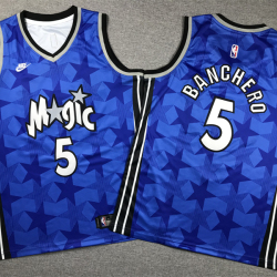 Youth Size Orlando Magic paolo banchero Jersey Name Number All Stitched Blue