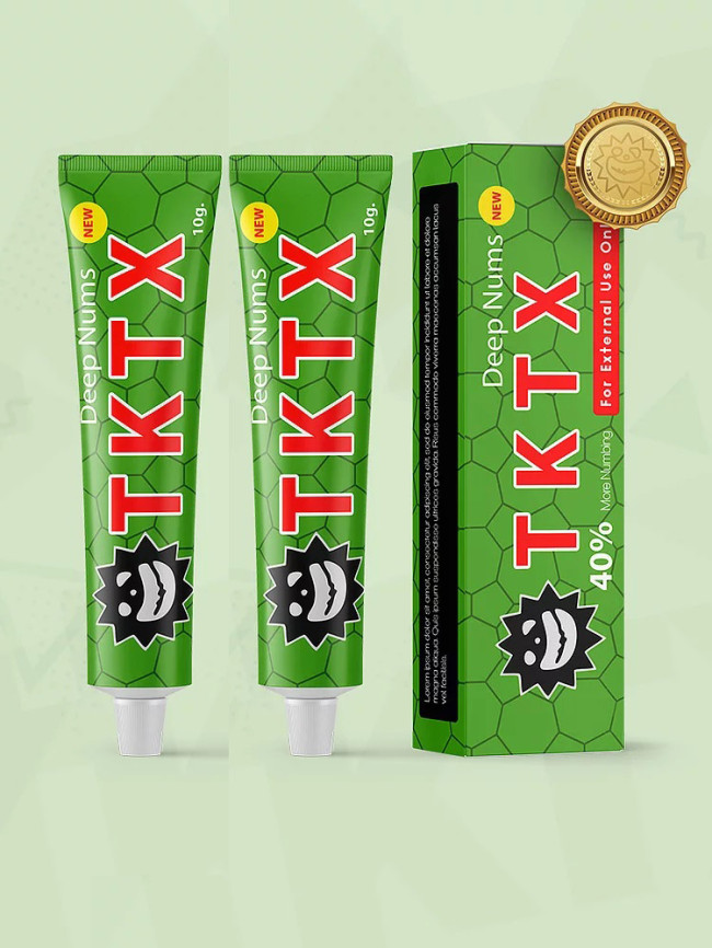 2 Tubes Green 40% TKTX  Numbing Cream