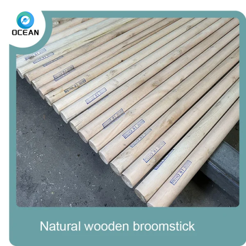 Hot sale Eucalyptus wood natural wooden mop stick and broomstick