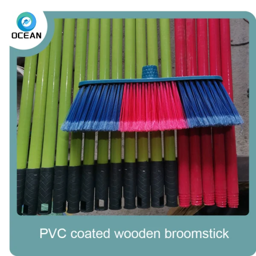 Eucalyptus wood single color wooden broom stick mop wooden stick