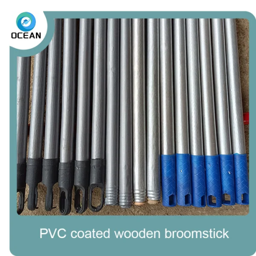 Eucalyptus Wood PVC Wooden Broom Stick Short Handle Mop Stick