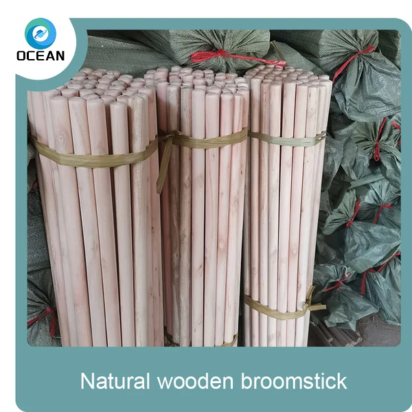 110cm/120cm eucalypts wood natural thick wooden broom handle