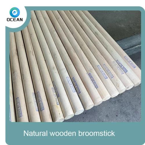 Factory Wholesale Wooden Poles Natural Broom Stick Mop Handle