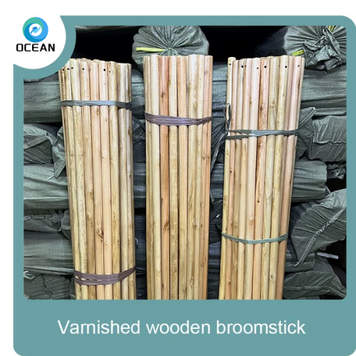 Home cleaning and high quality varnished broom handles