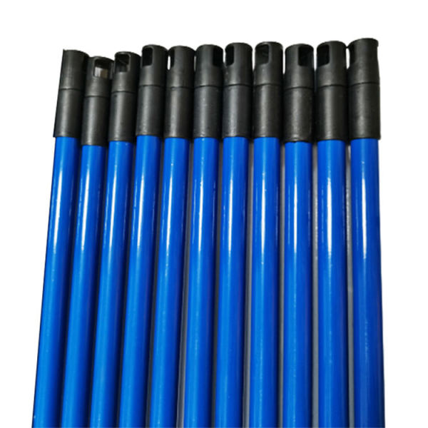Metal broom handle 120cm length mop metal stick powder coated metal handle colored solid broom stick