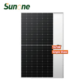 565-585W efficient single-sided Cells are easy to clean Solar Panel