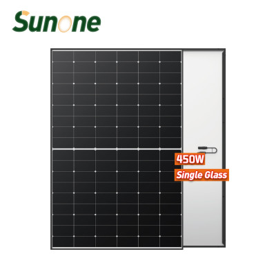 445-455W HPBC efficient single-sided Cells are easy to clean Solar Panel