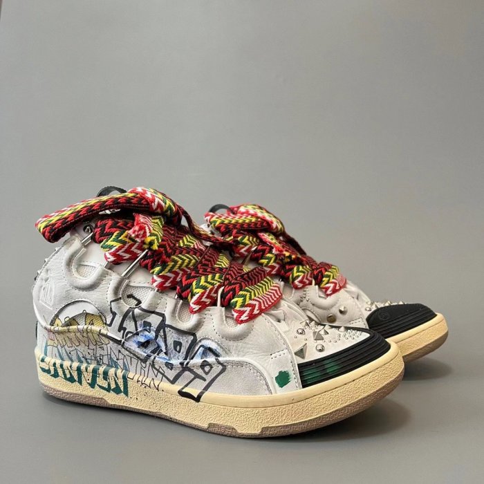 Lanvin Curb Sneaker Graffiti