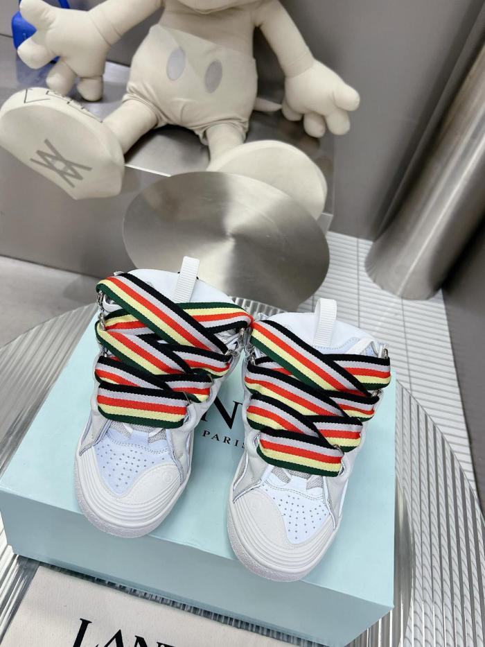 Lanvin Leather Curb White Multi