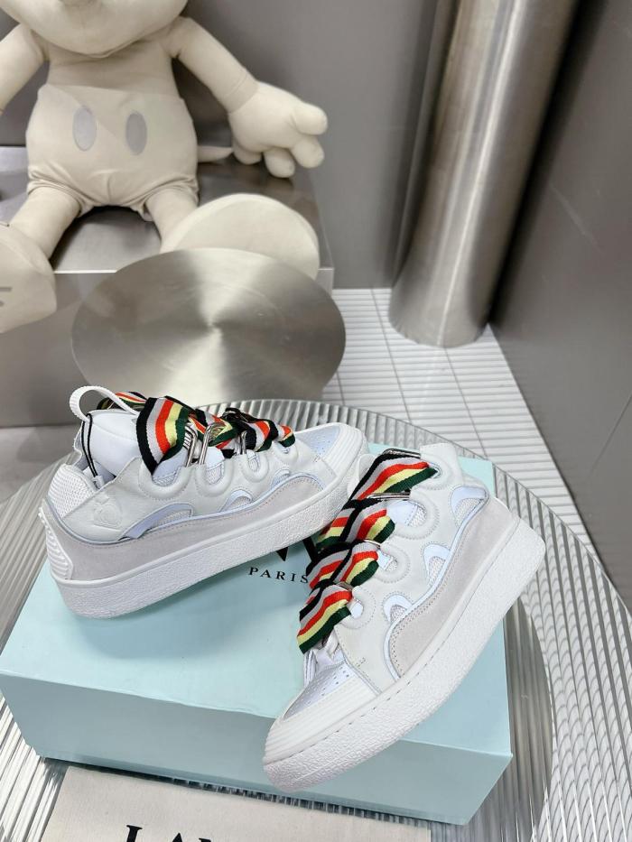 Lanvin Leather Curb White Multi