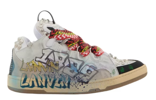 Lanvin Curb Sneaker Graffiti