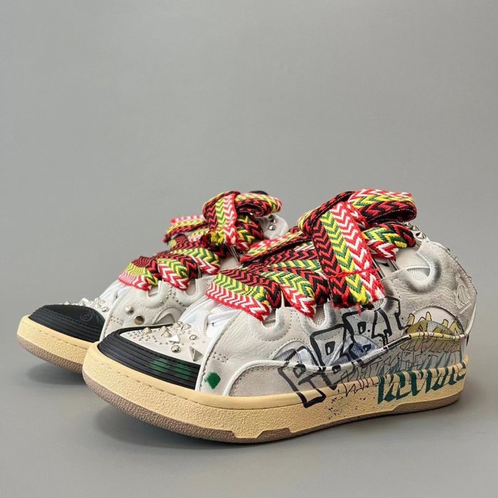 Lanvin Curb Sneaker Graffiti