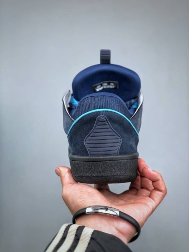 Lanvin Curb Sneakers Navy Blue Grey