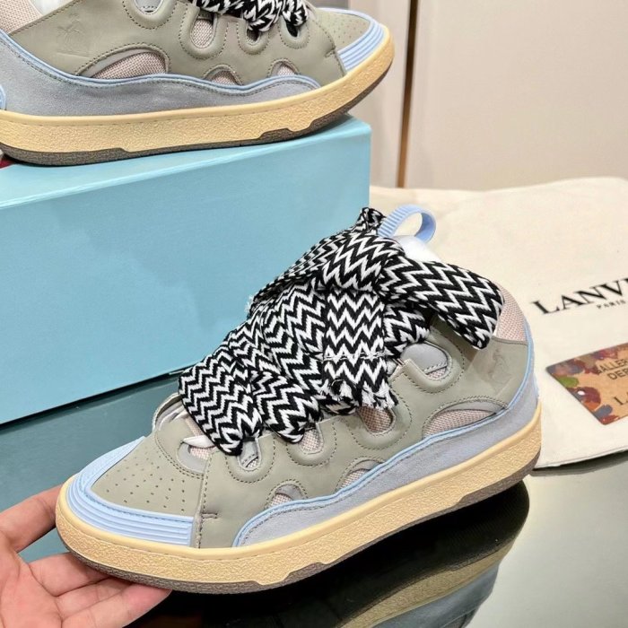 Lanvin Leather Curb Light Blue Gum