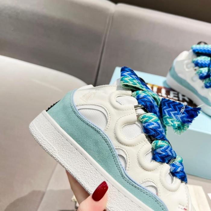 Lanvin Curb Sneaker White Blue