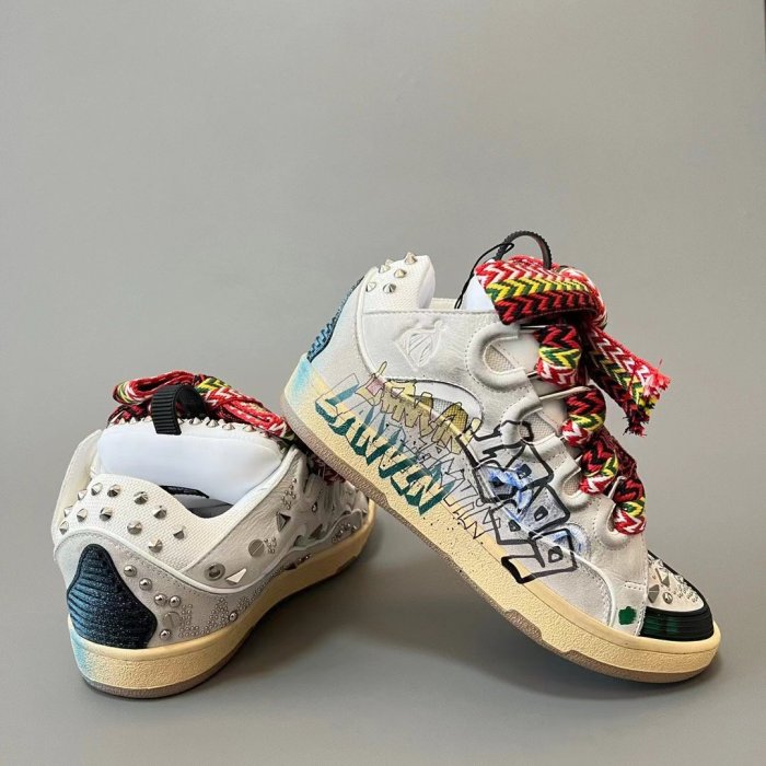 Lanvin Curb Sneaker Graffiti