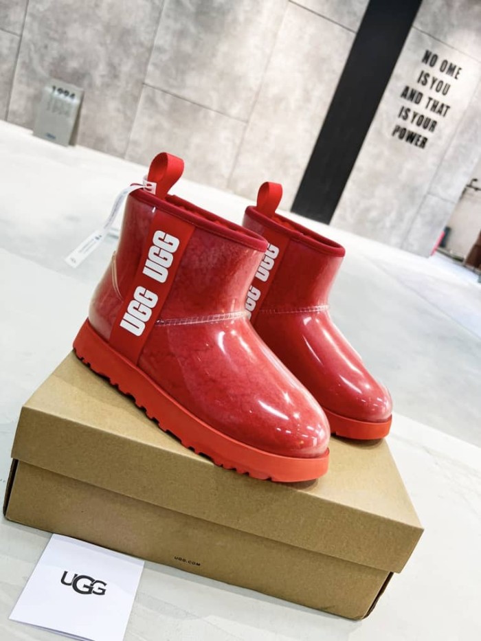 UGG Classic Clear Mini Boot Ribbon Red (Women's)