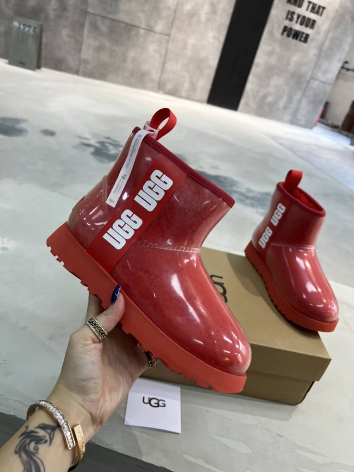 UGG Classic Clear Mini Boot Ribbon Red (Women's)