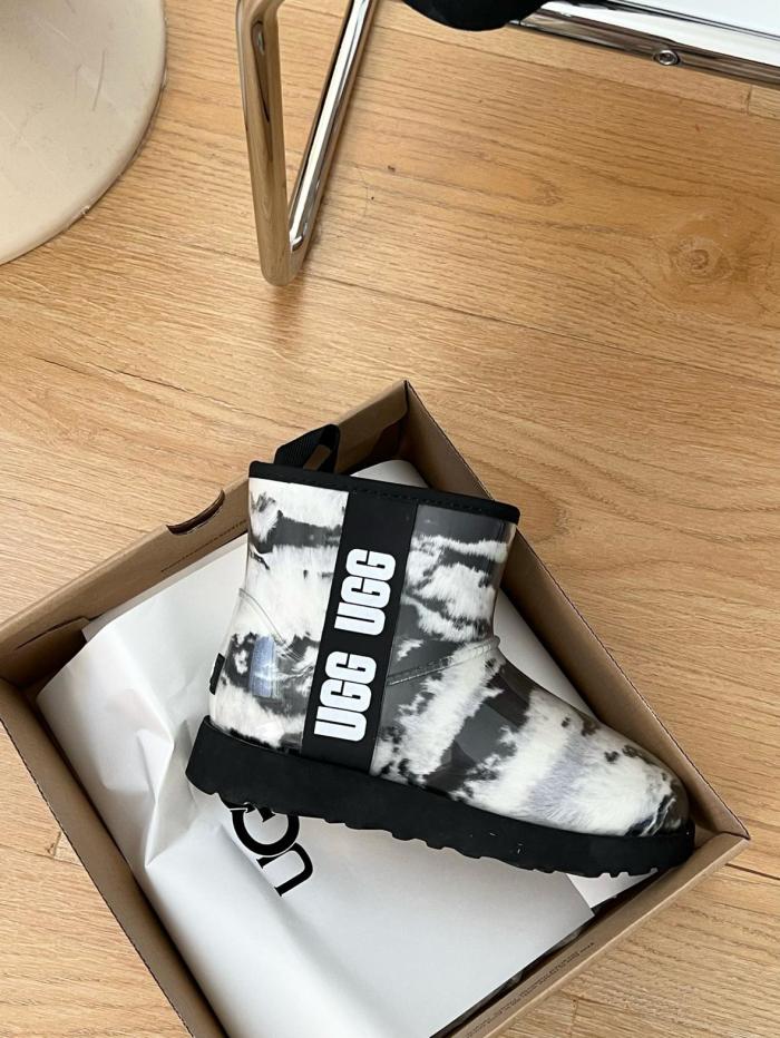 UGG Classic Clear Mini Boot Marble White Black (Women's)
