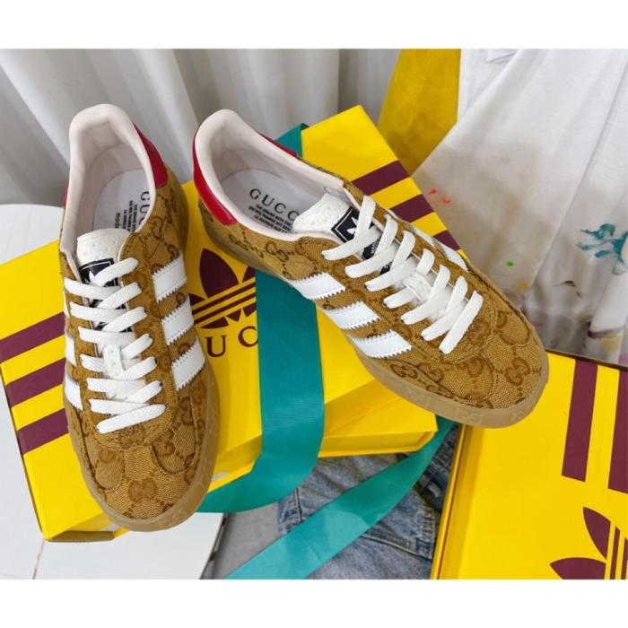 adidas Gazelle Gucci Original GG Beige Brown