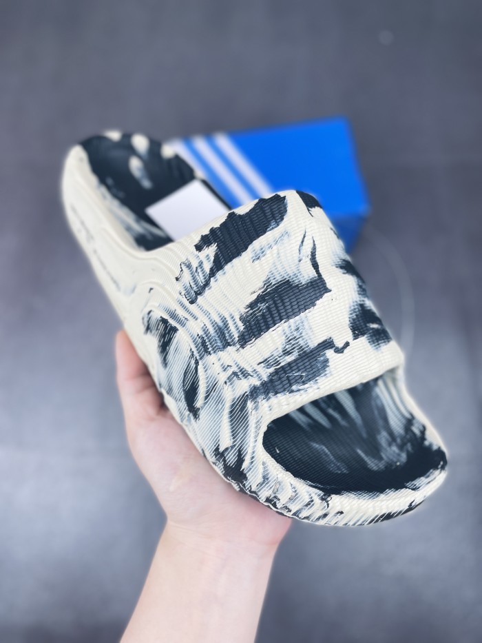 adidas Adilette 22 Slides Black Grey