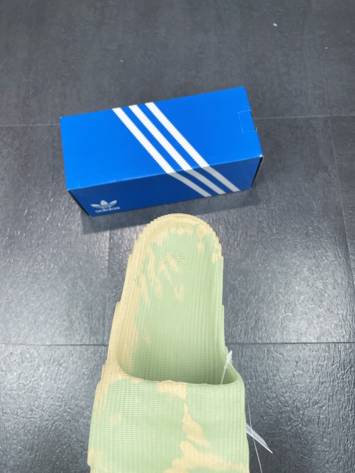 adidas Adilette 22 Slides Magic Lime St Desert Sand