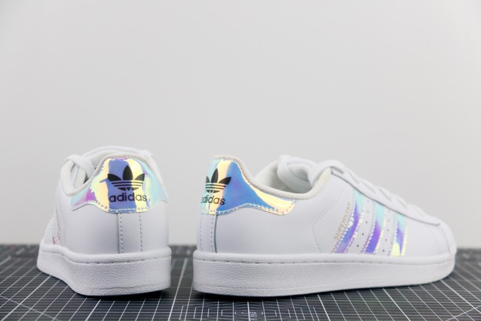 adidas Superstar White Iridescent Stripes (Women's)