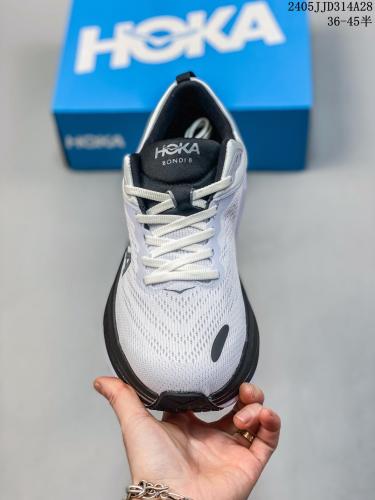 Hoka One One Bondi 8 White Black