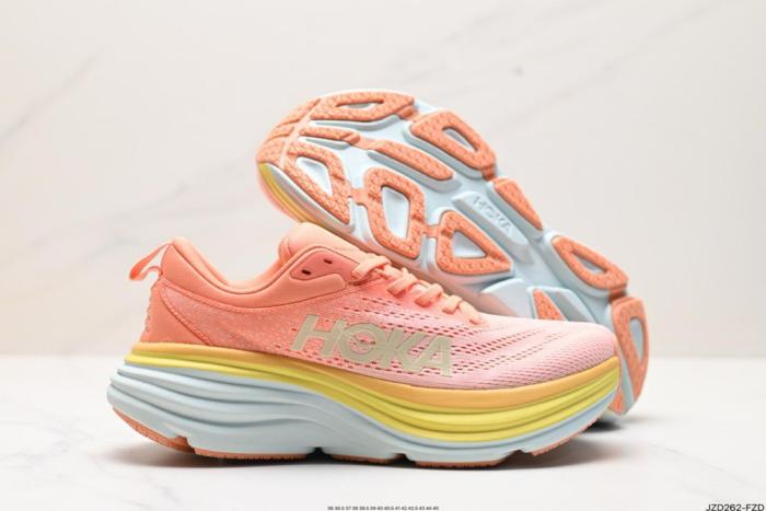 Hoka One One Bondi 8 Shell Coral Peach Parfait (Women's)