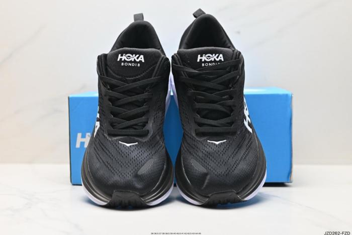 Hoka One One Bondi 8 Black White (Women's)