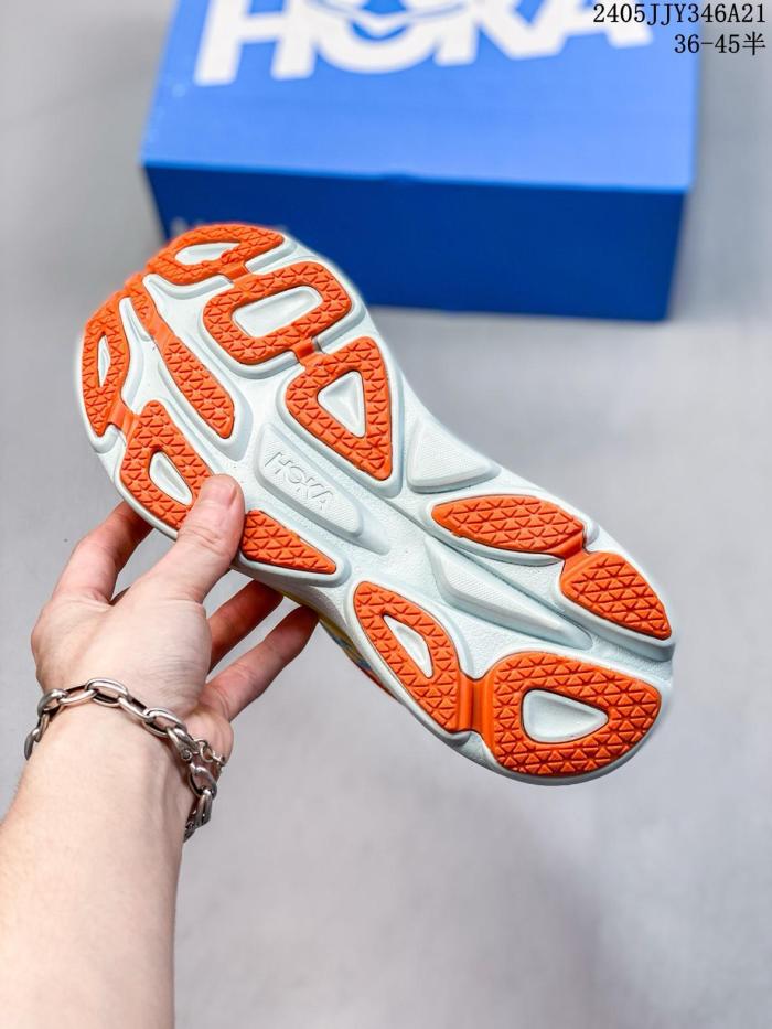 Hoka One One Bondi 8 Puffin's Bill Orange Amber Yellow