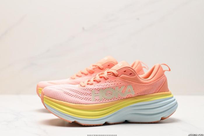 Hoka One One Bondi 8 Shell Coral Peach Parfait (Women's)
