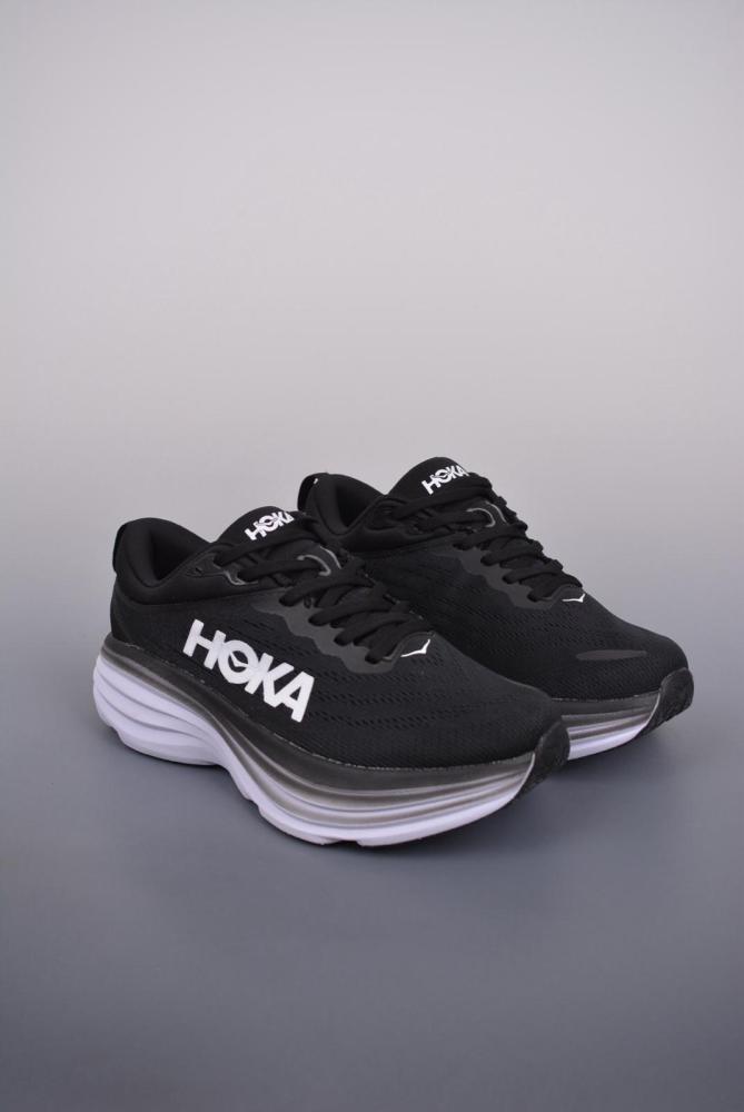Hoka One One Bondi 8 Black White