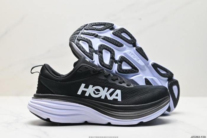 Hoka One One Bondi 8 Black White (Women's)