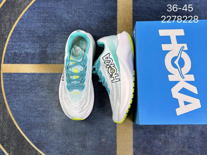 Hoka One One Mach X White Blue