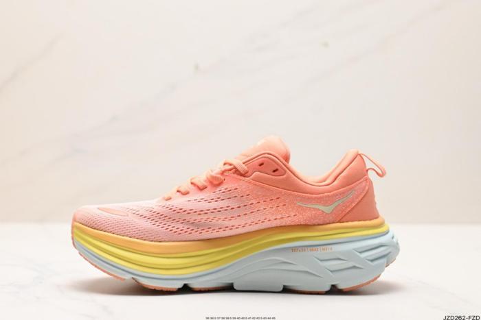 Hoka One One Bondi 8 Shell Coral Peach Parfait (Women's)