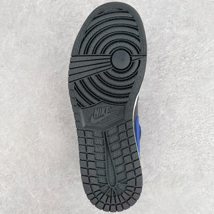 Jordan 1 Mid Hyper Royal Tumbled Leather