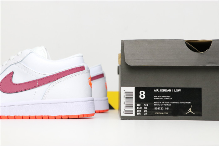 Jordan 1 Low White True Berry (GS)